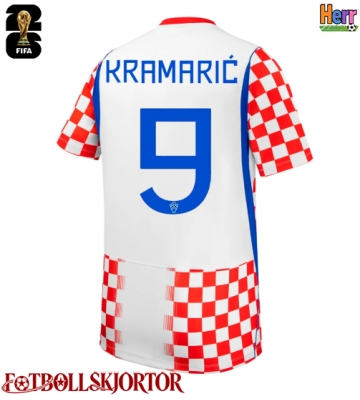 Kroatien Andrej Kramaric #9 Hemmatröja VM 2026 Kortärmad
